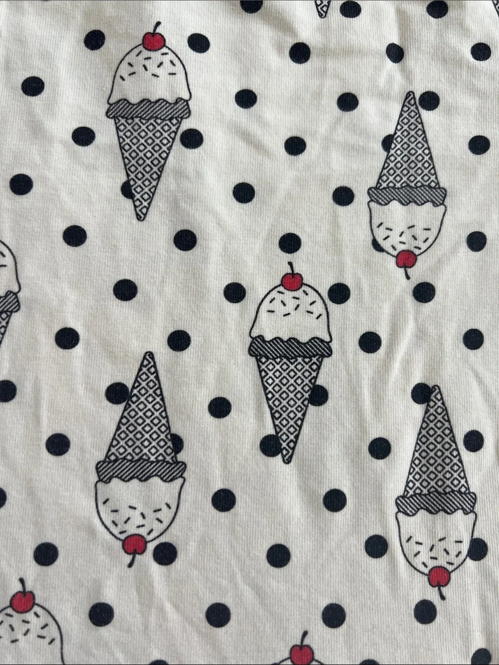 Cream Ice Cream & Polka Dot Twirl Dress for Girls